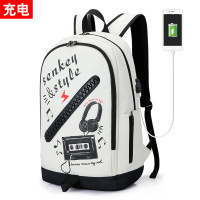 山奇品一开学季双肩包男 ebay新款大拉链原宿书包 女牛津布背包