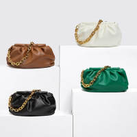 姿瑟2020新款女包小ckbv腋下包粗链条云朵包超纤褶皱网红包潮流包包