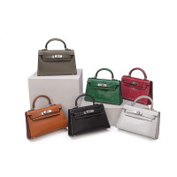 姿瑟2020新款手掌纹pu包包迷你凯莉包女士斜挎爱玛手提包仕