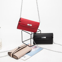 姿瑟2020秋冬新款时尚爱玛荔枝纹仕凯莉包手拿钱包斜挎包腋下链条包女