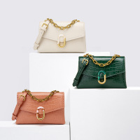 姿瑟2020小CK女包鳄鱼纹CK2-80671137女士链条手提单肩包自主品牌