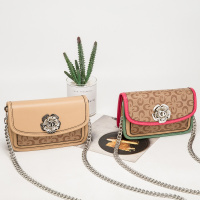 姿瑟包包女2020蔻新款驰复古山茶花百搭铆钉链条包迷你单肩斜挎小包包