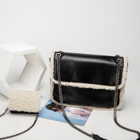 姿瑟包包女秋冬ins新款时尚al UR毛绒流浪包毛毛差包单肩包斜挎包