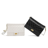 姿瑟女包包2020新款时尚小香风奈儿女包珍珠菱格链条包品牌包包口盖包