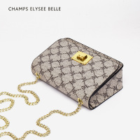 姿瑟香榭芭黎CEB0104复古时尚格纹老花料气质女式链条斜挎包