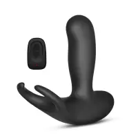 乐伊特(LEVETT)前列腺按摩器成人情趣性用品男用后庭自慰器 电动肛塞无线遥控后庭按摩震动器 凯撒 上下夹震-额尔