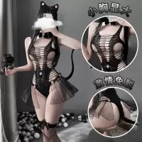 诗魅莎女士情趣内衣纯欲性感吊带连体网衣睡衣透视诱惑破洞开档露乳免脱sm制服套装镂空黑蕾丝袜角色扮演丁字内裤成人女性用品