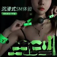 谜姬穿戴式SM用品组合套装另类玩具床上拘束缚捆绑绳子道具10件套手脚铐口球口塞皮鞭眼罩项圈调教工具成人情趣性用品女性系列