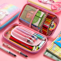 小学生用铅笔盒笔袋幼儿园男童女孩可爱简约文具盒笔盒3d立体硬壳酷炫多功能玩具男童网红款韩国初中生小清新