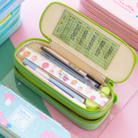 双层大容量铅笔盒笔袋创意女简约韩版初中生小学生文具盒韩国中学生男孩子可爱网红ins潮日系少女心个性搞怪
