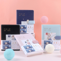 壹格文具追星女孩可爱ins风少女心手账本软面磁扣 网红笔记本