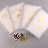 优凡活页本外壳透明活页笔记本替芯可拆卸线圈本a5简约大学生考研笔记本空白本子韩国小清新笔记本子b5活页夹