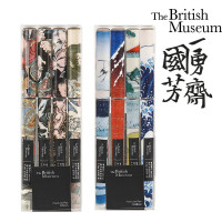 【苏宁好货】大英博物馆速干直液式走珠笔中性笔0.38mm水浒豪杰北斋系列