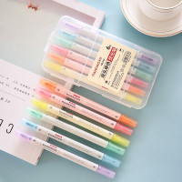 【苏宁好货】双头荧光笔荧光标记笔学生用记号笔彩色粗划重点套装