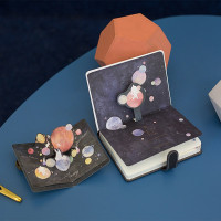 【苏宁好货】pu彩页手帐本磁扣本梦幻星球兔少女心手账日记笔记本子记事本