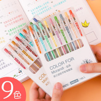 【苏宁好货】彩色中性笔简约网红手绘按动签字笔做手账彩色做笔记专用套装糖果色学生用韩国少女心可爱超萌莫兰迪色手账笔