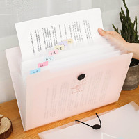 【苏宁好货】文件夹多层学生用试卷收纳袋文件夹收纳盒试卷整理神器a4资料夹资料册学科索引分类风琴包大容量透明插页