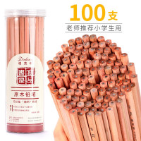 【苏宁好货】铅笔原木桶装六角hb三角2b2比素描小学生专用儿童幼儿园无毒三角杆正姿写字笔文具用品批发一年级