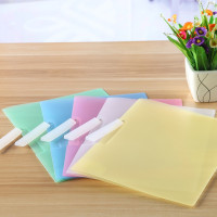 【苏宁好货】旋转侧开扣式文件夹A4抽杆夹（12个/包）摇摆夹资料夹档案夹拉边夹抽杆夹报告夹斜拉夹收纳夹整理夹