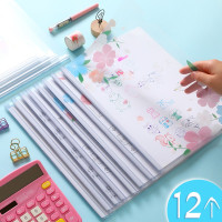 【苏宁好货】加厚A4拉杆夹水滴形资料夹透明文件夹可爱小清新塑料抽杆夹书夹子试卷夹本夹子文件套书夹套学生用大容量