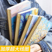 【苏宁好货】16k创意超厚线圈本名画笔记本子文艺精致活页加厚复古个性简约大学生用b5网红好看的日记本子中国风错题本