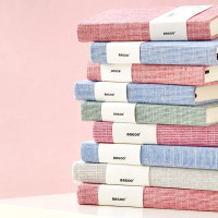 【苏宁好货】文具简约笔记本子大学生小清新日记本手账本A5记事本方格网格本空白本横线本布面摘记本学生文具用品