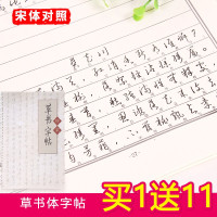 【苏宁好货】书字帖带有宋体对照成人钢笔速成书字帖入硬笔行书法字帖练习书法字帖标准书入字下方宋体对照