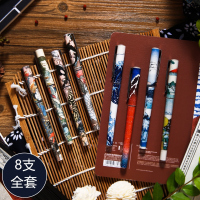 大英博物馆速干直液式走珠笔中性笔0.38mm黑色水浒豪杰富岳三十六景浮世绘北斋系列复古中国风航海贼王