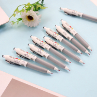 按动中性笔学生用0.5mm黑色创意可爱韩国米菲MF2001签字水笔