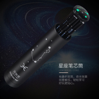 至尚创美 丫丫乐十二星座笔芯0.5黑色创意中性笔芯学生用全针管碳素水笔芯礼盒装 送十二星座护手笔1支