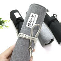 韩国简约笔袋男生初中学生文具盒女创意大容量卷笔帘小学生铅笔盒