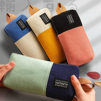 笔袋韩版大容量帆布笔袋韩国简约女可爱多功能网红少女文具盒高中铅笔袋日系初中生女生小学生男ins潮大学生