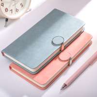 笔记本子小本子随身记事本A6带扣简约小清新大学生日记本小本本可爱少女心便携口袋型手账本商务工作记录本子