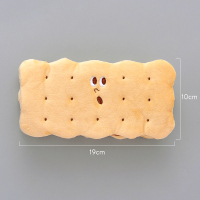 创意夹心饼干毛绒笔袋 小学生韩国简约可爱大容量森系文具盒女ins