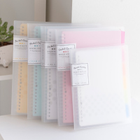 活页本夹纸B5可拆卸好看分隔页A4扣环思维导图高效考研格子5r记忆法韩国双孔mini水果格子印象双孔