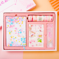 手账本套装工具材料全套网红方格少女心可爱学生日系恋爱简约ins风手账贴纸流沙笔记本手账日记礼盒套装