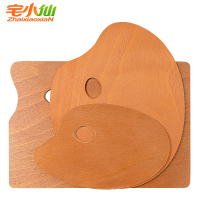 大号封油椭圆形调色板油画美术生专用品工具水粉画木制方形调色盘易清洗艺术异形木质专业油画绘画调色碟