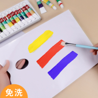 一次性免洗可撕纸质调色板可揭式32张水粉水彩美术生调色本油画调色盘纸质颜料调色板36张一次性纸调色纸