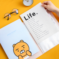 卡通A4文件夹小清新小学生高中生试卷收纳资料册办公用品学习