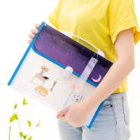 学生手提文件夹多层大容量风琴包带分类标签试卷资料收纳整理袋子