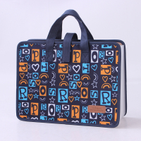 手提风琴包文件夹多层插页牛津布试卷收纳包可爱学生用a4大资料包