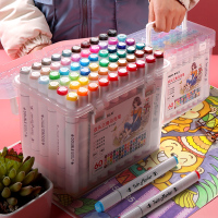 touch正品三角杆马克笔套装24/36/60色初学者美术学生专用双头油性室内设计绘画彩色笔儿童动漫涂鸦