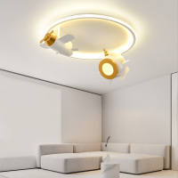 辛羽轻奢吸顶灯北欧卧室飞机灯现代简约创意护眼LED灯具