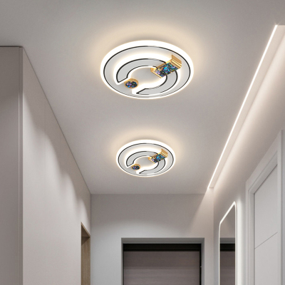 辛羽轻奢北欧主卧室吸顶灯现代简约创意过道走廊新款家用客厅LED灯具