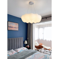 辛羽云朵吊灯现代简约主卧室灯儿童南瓜创意网红公主LED北欧网红灯具