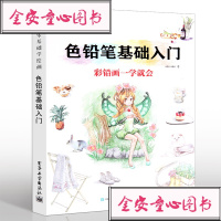 色铅笔基础入 彩铅画教程书 色铅笔入自学零基础成人 彩铅临摹画册绘画教材 涂色铅笔手绘临摹本技法