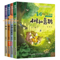 金波四季美文注音美绘版全4册树和喜鹊+沙滩上的童话+雨点+阳光儿童文学必读课外书老师推荐经典儿童诗选