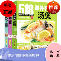 汤煲 养生菜 下酒菜 3册套装 518道全彩正版 家常菜大全书蒸菜煮菜家常小炒菜谱 食谱大全美食养生