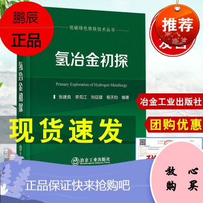 当天发 2021新版氢冶金初探/张建良,李克江,刘征建,杨天钧 冶金工业出版社 氢