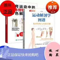 体育运动中的人体骨骼与关节彩色解剖图谱 骨和重要关节解剖学名称形态特征和功能人体医学彩色图解运动解